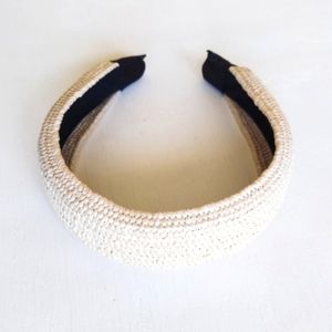 Delilah Straw Headband - Light Wide